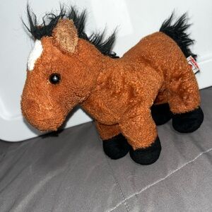HM101 Ganz Webkinz - Brown Arabian - 10" Plush Stuffed Horse - No Code-Pre-Owned
